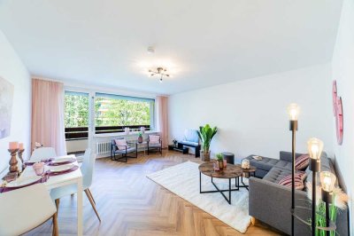 PROVISIONSFREI: renovierte und schicke 4-Zi-Wohnung mit Balkon. Barrierefrei. Sofort verfügbar!