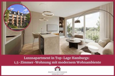 Luxusapartment in Top-Lage Hamburgs: 1,5-Zimmer-Wohnung mit modernem Wohnambiente