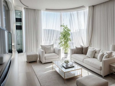 Familientraum mit Aussicht – mit Garten  und großzügiger Loggia.