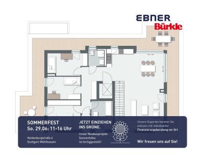 Spektakuläres Penthouse – 140 m² mit 270°-Terrasse, Sonne und Privatsphäre