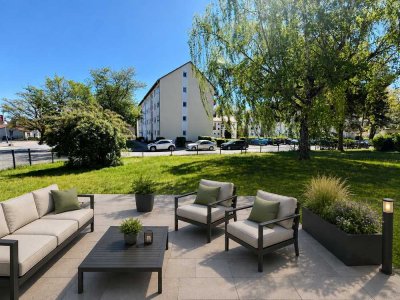 Provisionsfrei! Fantastische 4-Zimmer-EG-Wohnung mit eigenem Garten, Terrasse & Balkon mit ca 120 qm