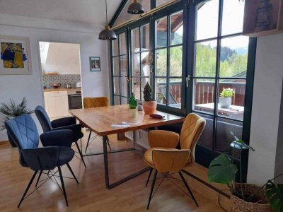 Charmante Dachgeschosswohnung mit großem Terrassenbalkon in Eben im Pongau