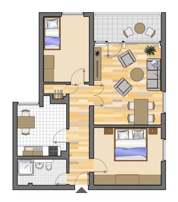 4-Zimmer-Wohnung in Gelsenkirchen Scholven