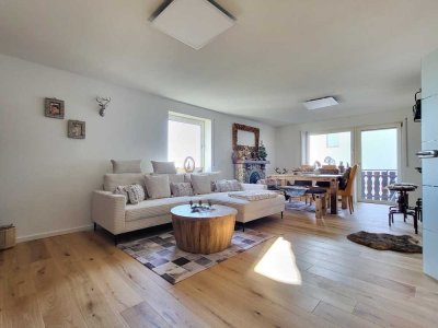 Große 4-Zimmer-Wohnung mit Garten und Weitblick