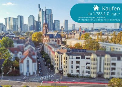 ++Sachsenhäuser Lifestyle vor der Tür! 3,5-Zimmer-Wohnung auf Erbbaugrundstück++