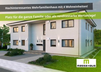 �️� Neubau Mehrparteienhaus mit 4 WE � Platz für die ganze Familie oder Anlageobjekt!