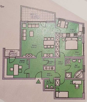 Wohnung mit 4 Zimmern und Stellplatz in der Tiefgarage in Trier-Heiligkreuz