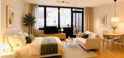 Kernsanierte und vollmöblierte Wohnung mit Balkon und Stellplatz