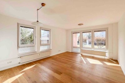 Bezugsfreie, moderne und lichtdurchflutete 3-Zimmer-Erdgeschosswohnung mit Terrasse