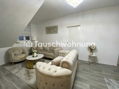 Tauschwohnung: Dachgeschoss wohnung mit großer Terasse