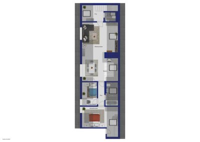offene Dachgeschosswohnung in ruhiger Lage