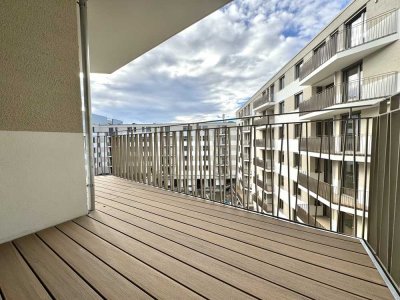 Ruhiger 3-Raum-Neubau mit Balkon, Bad mit Dusche/Wanne und Gäste-WC