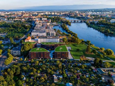 Perfekte Kapitalanlage – Möblierte 1-Zimmer Wohnung mit Loggia am Elbufer – Marina Garden