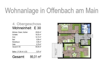 3-Zimmerwohnung im Mathildenviertel in Offenbach am Main