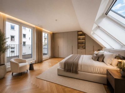 Ruhige Innenhoflage. Maisonette-Wohnung mit 2 Terrassen.