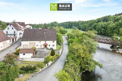 360° | Idyllisches Wohnhaus an der Donau mit ehemaligem Stall