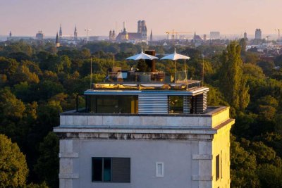 Einzigartiges Penthouse am Englischen Garten mit Panoramablick über München und die Alpen