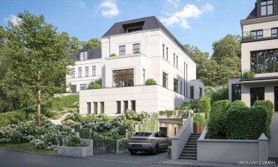 Villa mit Ebblick und Tiefgarage in Blankenese
- Baugenehmigung liegt vor-