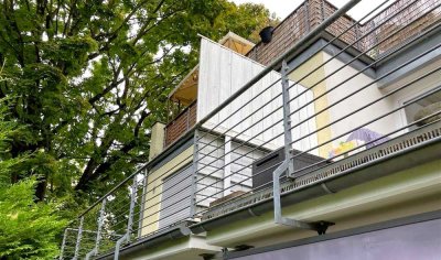 Pyramidenhaus v. 2005 am Park - Ergänzung Neubau:  Einfamilienhaus. - 4 großartige Gartenterrassen