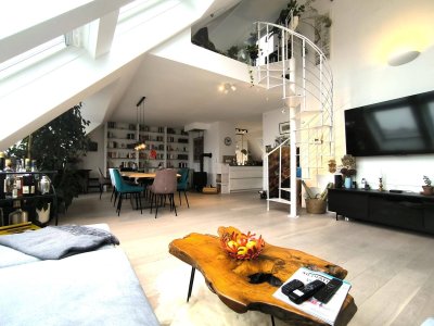 Exklusives Lifestyle-Penthouse mit 59 m² Terrassen | Privatlift | Unverbaubarer Stadtblick | 1060 Wi
