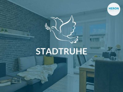 STADTRUHE – Lichtdurchflutete 2-Zimmer-Wohnung mit großzügigem Westbalkon in ruhiger zentraler Lage