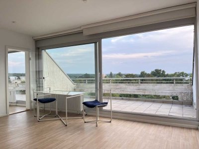 365 Tage im Jahr Urlaub: Terrassen-Wohnung mit Blick über die Scharfe Lanke.