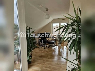 Tauschwohnung: Lichtdurchflutete Maisonetten Whg. mit Balkon + Dachterrass