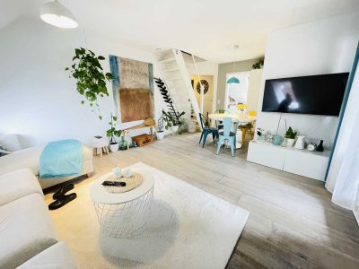 Komplett eingerichtete und vollausgestattete 3-Zimmer-Wohnung mit Balkon und Stellplatz