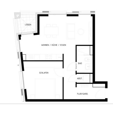 Exklusive, neuwertige 2-Zimmer-Wohnung mit gehobener Innenausstattung mit Balkon und EBK in Konstanz