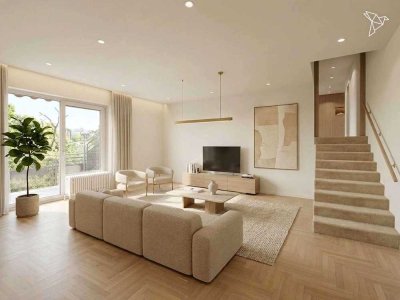 ÜBER DEN DÄCHERN AM KURPARK �️� Stilvolles Penthouse mit Ausblick & Rundumterrasse in Wiesbaden!
