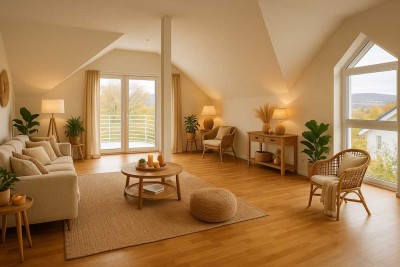 Traumhafte 4-Zimmer-Wohnung mit Penthouse-Charakter in Toplage von Niedernhausen – Erstbezug