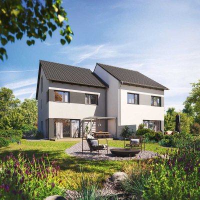 Exklusives Doppelhaus - Partner gesucht Hochwertiger Neubau mit Hanse Haus | KfW 40 | Top-Ausstattun