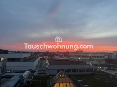 Tauschwohnung: 1 Zimmer App mit großem Balkon direkt Olympia Einkaufszentru