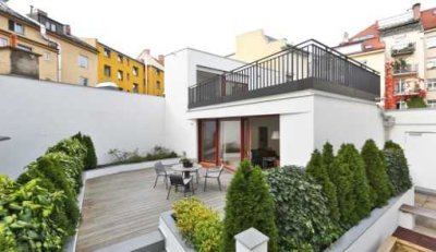 Bestes Schwabing - Charmantes Townhouse für 1 bis 2 Personen - Premium möbliert, große Terrassen