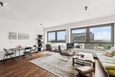 Kranhaus-Wohnung mit Rheinblick im 13. OG – Architektur-Ikone im Rheinauhafen!