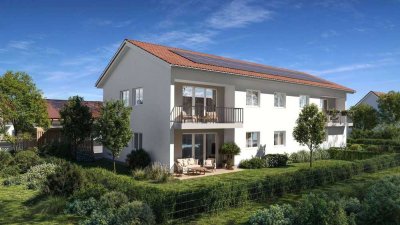 B5 Illertissen - Wohnen mit Garten! Großzügige 4-Zi. Wohnung mit Platz für die ganze Familie