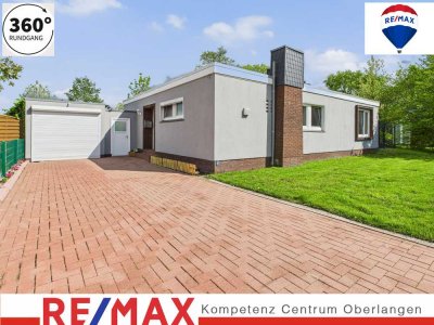 Toller modernisierter Bungalow, in ruhiger und exklusiver Lage im Grünen, nahe  Leer