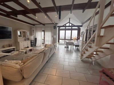 Exklusive 3-Raum-Maisonette-Wohnung mit Balkon und weitläufigen Ausblick