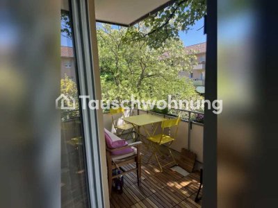 Tauschwohnung: Schöne helle 1ZW mit großem Balkon zentrale Lage