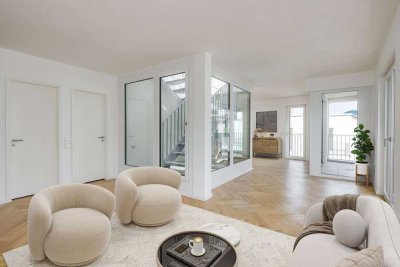 Sofort beziehbar! Phantastische Dachterrassenwohnung mit Berg- & Altstadtblick im Herzen Landsbergs