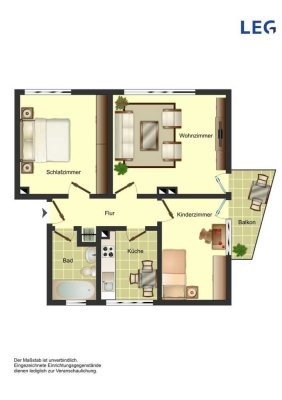 Demnächst zu besichtigen!! 3-Zimmer-Wohnung in Weddinghofen im Angebot