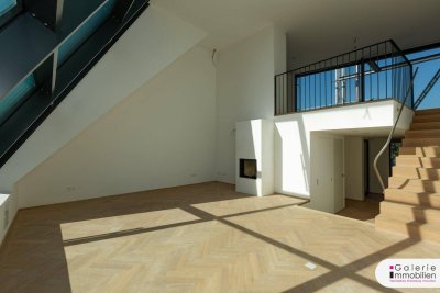 Große westseitige Terrasse mit Weitblick - Erstbezugsmaisonette im Stilaltbau - Garage im Haus