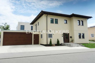 Individuell gestaltetes Schwörer-Haus mit Doppelgarage, Garten und Terrasse • stilvoll, modern un...