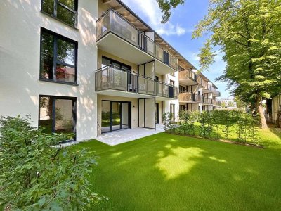 Exklusiver Erstbezug: 3-Zimmer-Gartenwohnung mit Terrasse & Tiefgarage