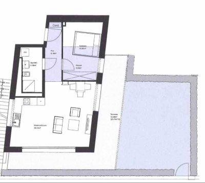 Helle 2-Zimmer-Gartenwohnung mit Terrasse und Stellplatz