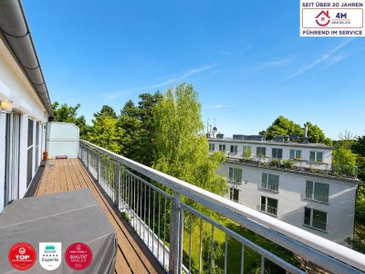 Lichtdurchflutete Wohnung mit privatem Garagenplatz und traumhafter 24m2 Terrasse ins Grüne im 18. Bezirk!