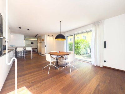 LA MAISON MORZG | Edle Garten-Maisonette mit Design-Interieur &amp; Garten | 2 Parkplätze