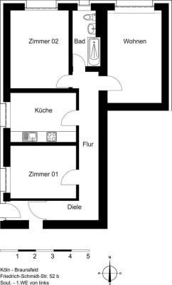 Ansprechende 3-Zimmerwohnung am Stadtwald