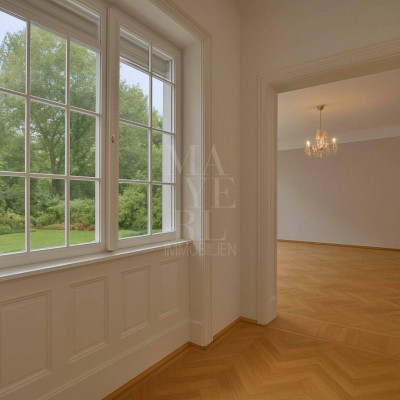 Klassische Altbauwohnung mit Garten