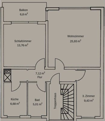 Schöne 3-Zimmer Wohnung mit Balkon in Maintal Hochstadt zu vermieten